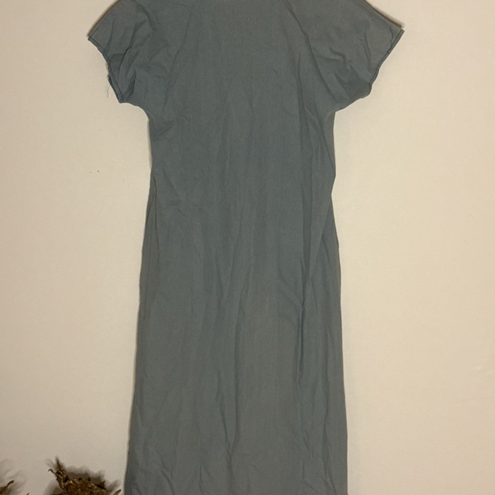 Gray Casual Midi Dress